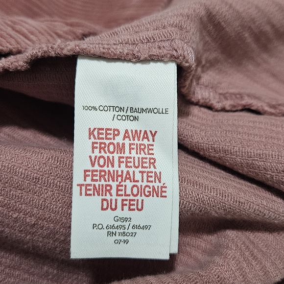 Mini Boden Girl Pink Corduroy Dress Front Pockets Size 7-8 Cotton Easter - Picture 11 of 11